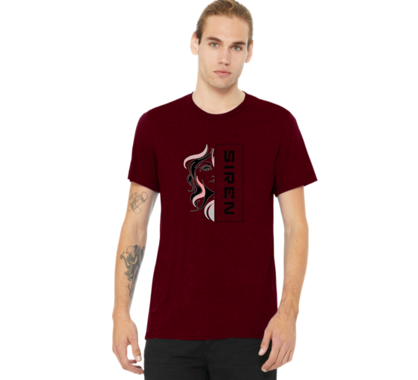 Unisex Siren Half-Face T-Shirt